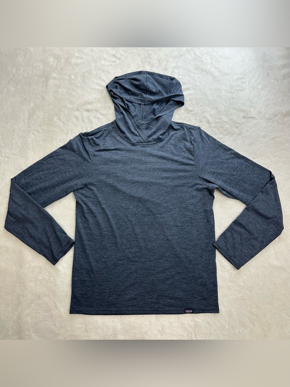 Patagonia Capilene Cool Daily Hoody Smolder Blue XS Small Flaw